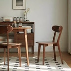 MAYEERTY Lot de 4 chaises de salle à manger en bois massif de chêne, chaises en bois pour cuisine, salle à manger, salon
