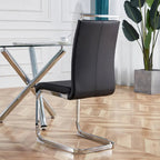 Chaises de salle à manger modernes en similicuir PU, lot de 4