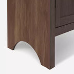 Vitrine arquée en bois