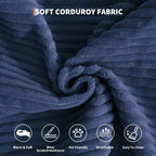 Canapé futon moderne en velours côtelé de 79 po pour petits espaces, canapé-lit convertible 5 en 1 avec accoudoirs et oreillers amovibles