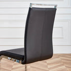 Chaises de salle à manger modernes en similicuir PU, lot de 4
