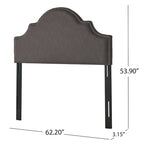 Tête de lit capitonnée en tissu réglable Grand lit/Très grand lit