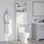 Meuble de rangement à suspendre au-dessus des toilettes Futzca avec porte