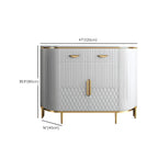 Buffet Glam Marble gris avec rangement