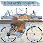 Vélo pour femme Zeus & Ruta de 24 pouces, 7 vitesses, cadre en acier