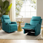 Fauteuil inclinable pivotant Esteban avec dossier capitonné (ensemble de 2) par HULALA HOME