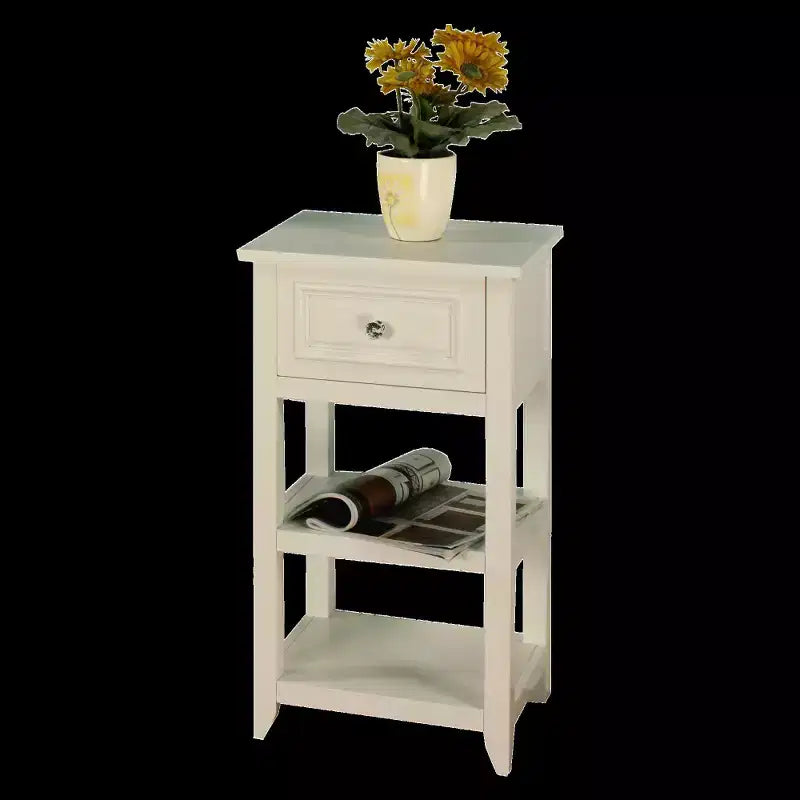 Floor Cabinet with 1 Drawer - White