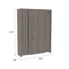 Table pliante Tacoma, sept étagères intérieures, finition blanche, haute qualité et durable