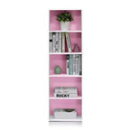 Furinno Étagère de rangement réversible 5 cubes pour livres, ouverte, horizontale ou verticale