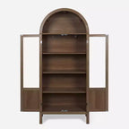 Vitrine arquée en bois