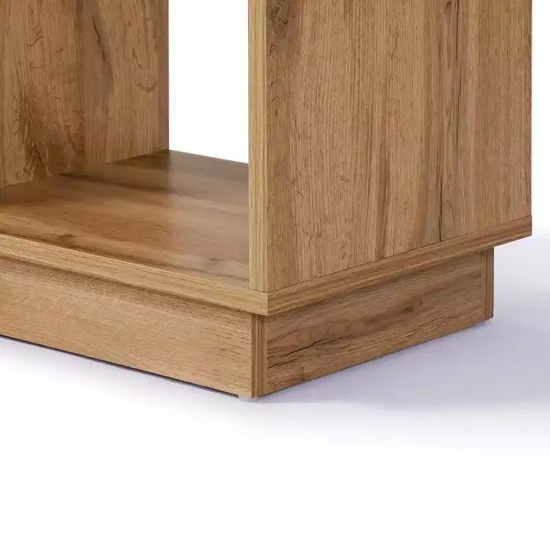 Bibliothèque haute LuxenHome de 173 cm avec 8 étagères et 2 armoires, bibliothèque à cubes à 5 niveaux avec portes, étagère de présentation avec rangement pour salon marron