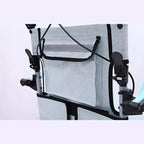 Fauteuil roulant de transport ultra-léger pour personnes âgées, fauteuil de transport pliable et portable, avec frein à main verrouillable et accoudoirs escamotables amovibles
