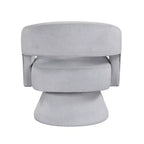 Fauteuil pivotant d'appoint de luxe moderne en velours GDFStudio Hudson