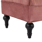 Banc de bout de lit moderne pour chambre à coucher, banc de fenêtre rembourré en velours avec 2 oreillers détachables pour salon ou entrée - Panipeachy