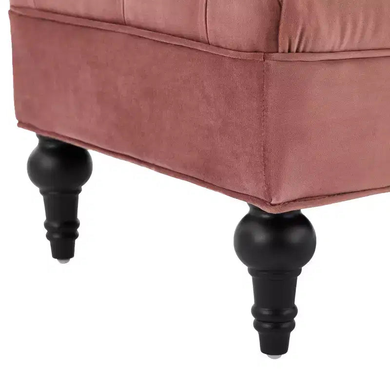 Banc de bout de lit moderne pour chambre à coucher, banc de fenêtre rembourré en velours avec 2 oreillers détachables pour salon ou entrée - Panipeachy