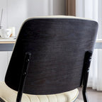 Lot de 2 chaises en similicuir avec pieds en métal