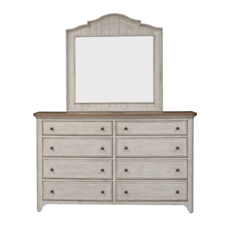 Commode 8 tiroirs Farmhouse Reimagined blanc antique