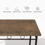 Ensemble de salle à manger rectangulaire Dyonery pour 4 personnes, table de cuisine 5 pièces et 4 chaises, ensemble de table de salle à manger, ensemble de table de cuisine compact pour petit espace