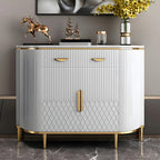Buffet Glam Marble gris avec rangement