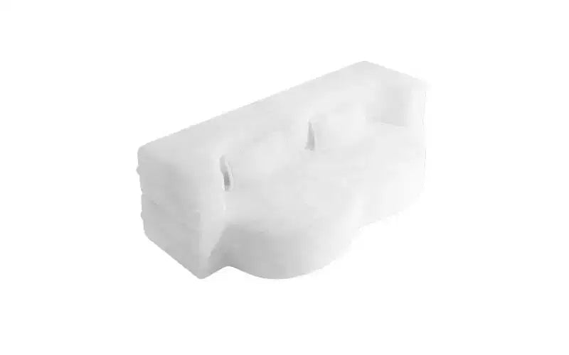 Modern Floor Sofa with 2 Pillows, Convertible Teddy Fabric Sleeper Sofa Bed for Living Room