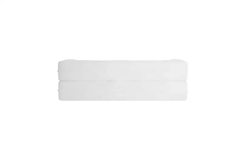 Modern Floor Sofa with 2 Pillows, Convertible Teddy Fabric Sleeper Sofa Bed for Living Room