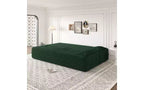 Canapé de sol moderne avec 2 oreillers, Canapé-lit convertible en tissu Teddy pour salon