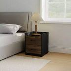 HOMLUX Modern 2-Drawer Nightstand Bedside End Side Table Brown
