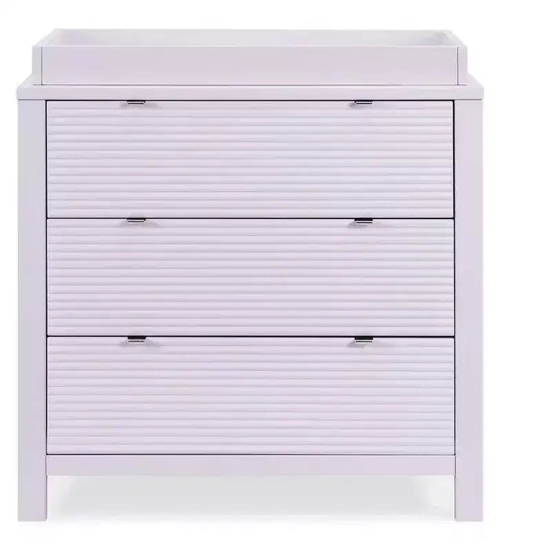 Delta Children Cassie 3 Drawer Dresser with Changing Top, Lilac