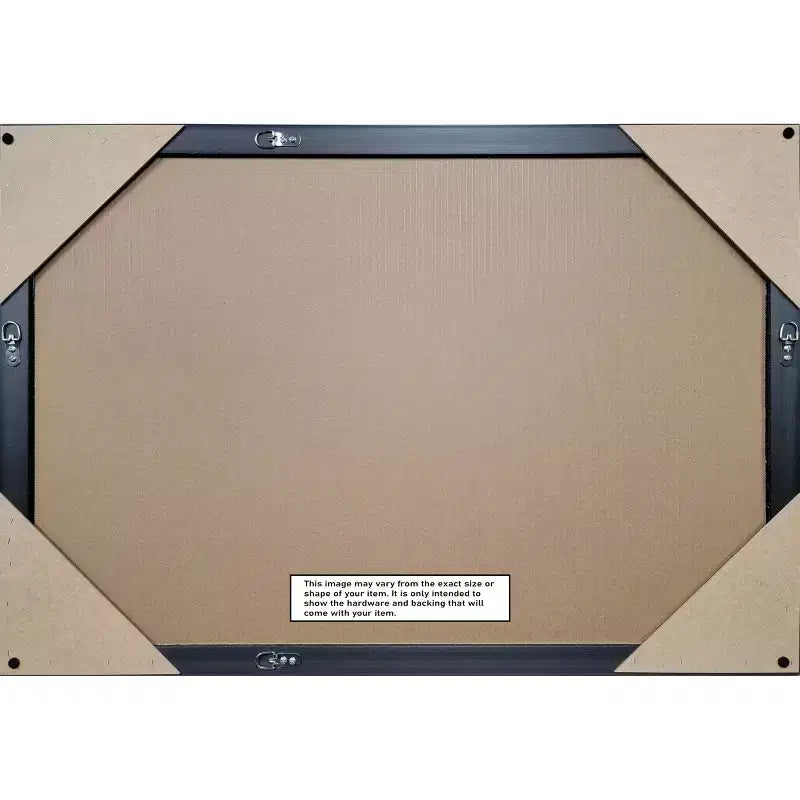 Black Bronze Beveled Bathroom Wall Mirror 26.5 x 20.5 in.