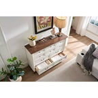 Console commode de ferme avec tiroirs – Commode en bois rustique pour chambre et salon