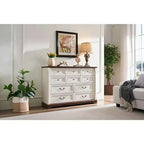 Console commode de ferme avec tiroirs – Commode en bois rustique pour chambre et salon