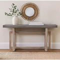 Royal Hampton 59 Inch Artisan Sideboard Console Table with Geometric Interlocked Base
