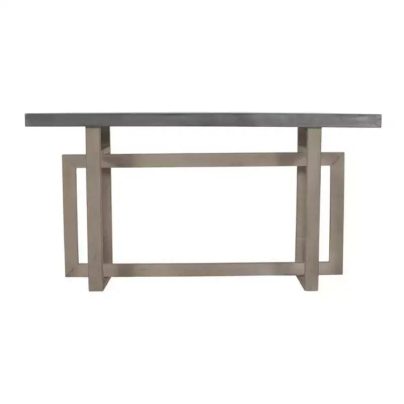 59 Inch Artisan Sideboard Console Table with Geometric Interlocked Base