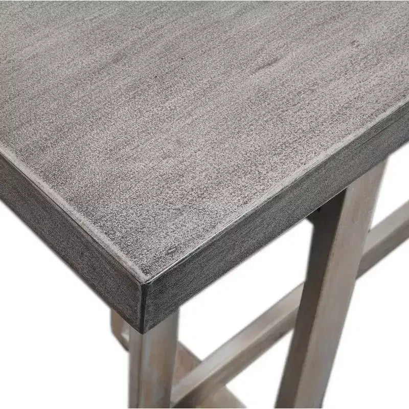 59 Inch Artisan Sideboard Console Table with Geometric Interlocked Base