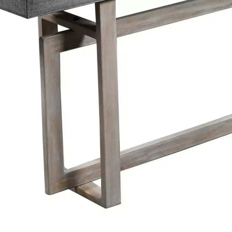 59 Inch Artisan Sideboard Console Table with Geometric Interlocked Base