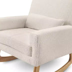 Fauteuil à bascule Boucle avec pieds en bois de frêne