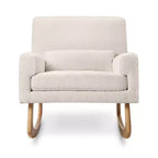 Fauteuil à bascule Boucle avec pieds en bois de frêne