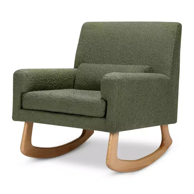 Fauteuil à bascule Boucle avec pieds en bois de frêne