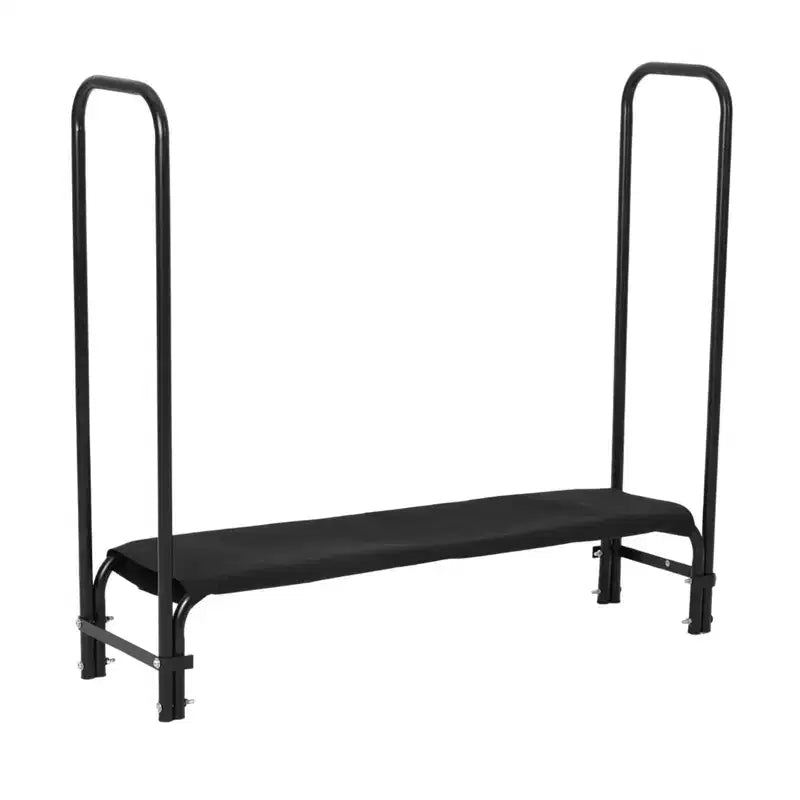 Firewood Rack 4 ft Outdoor & Indoor Log Holder Heavy Duty Wood Organizer Steel Mesh Storage for Fireplace & Patio