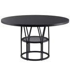 Table à manger ronde moderne à 7 pieds, table de cuisine robuste de 42 pouces pour coin petit-déjeuner, appartement ou bureau à domicile, 4 à 6 places