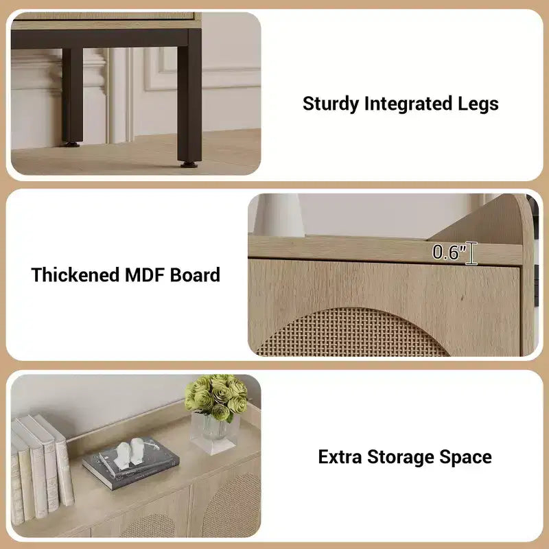 8-Tier Shoe Cabinet with 3 Doors, Freestanding Shoe Storage Organizer with Adjustable Shelves