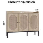 Meuble à chaussures 8 niveaux avec 3 portes, organisateur de rangement de chaussures autoportant avec étagères réglables