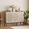 8-Tier Shoe Cabinet 3 Doors, Freestanding Shoe Storage Organizer with Adjustable Shelves,, Living Room, Closet,