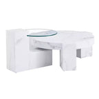 Table basse détachable à 2 niveaux, table d'appoint peu encombrante pour salon/chambre