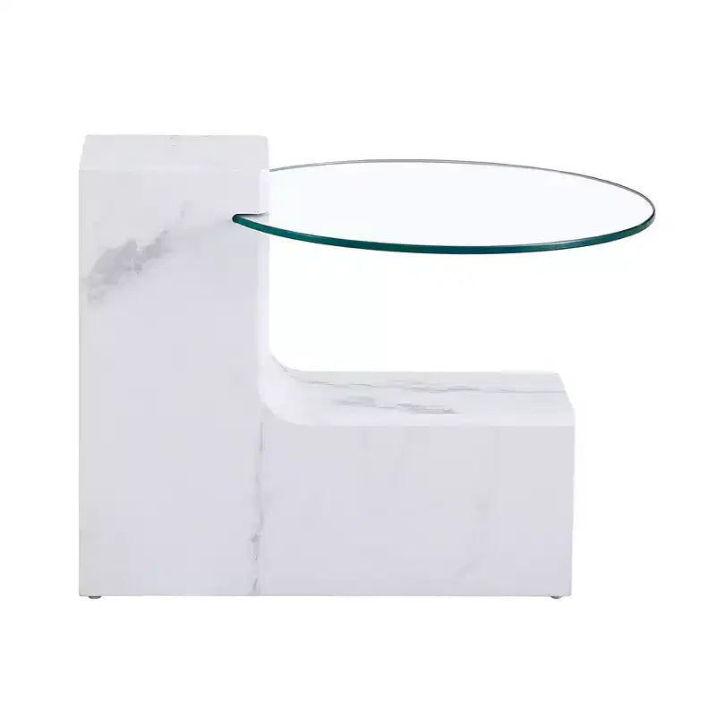 2-Tier Detachable Coffee Table, Space-Saving End Table for Living Room/Bedroom