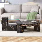 Table basse détachable à 2 niveaux, table d'appoint peu encombrante pour salon/chambre