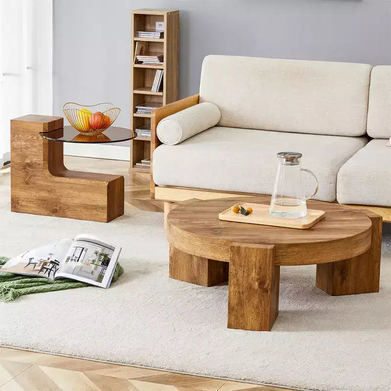 2-Tier Detachable Coffee Table, Space-Saving End Table for Living Room/Bedroom