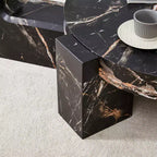 Table basse détachable à 2 niveaux, table d'appoint peu encombrante pour salon/chambre