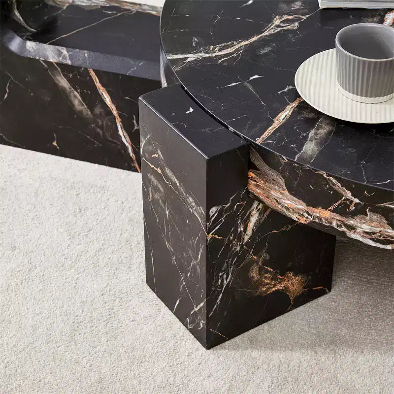 2-Tier Detachable Coffee Table, Space-Saving End Table for Living Room/Bedroom