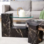 Table basse détachable à 2 niveaux, table d'appoint peu encombrante pour salon/chambre